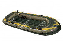 68350 Надувная лодка Intex ПВХ 4-х местная SeaHawk 400 Set 351 х 145 x 48 см
