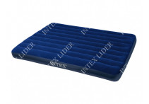 Двухместный надувной матрас Intex Classic Downy Bed (Queen), 152х203х22 см 68759