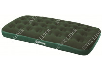 67553 Bestway Надувной матрас Flocked Air Bed(Twin) — D Cell Pump 188х99х22 см + насос на батарейках