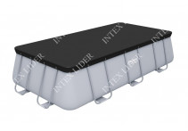 56241 Каркасный бассейн прямоугольный BestWay, 412х201х122см, фильтр-насос картр 2006 л/ч