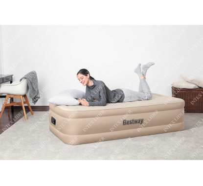 BestWay 69048 Надувная кровать односпальная с встроенным насосом  (97х191х46)