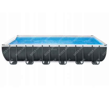 26364 Каркасный бассейн Rectangular Ultra Frame 7,32х3,66х1,32м Intex+песч.фильтр 7900 л/ч